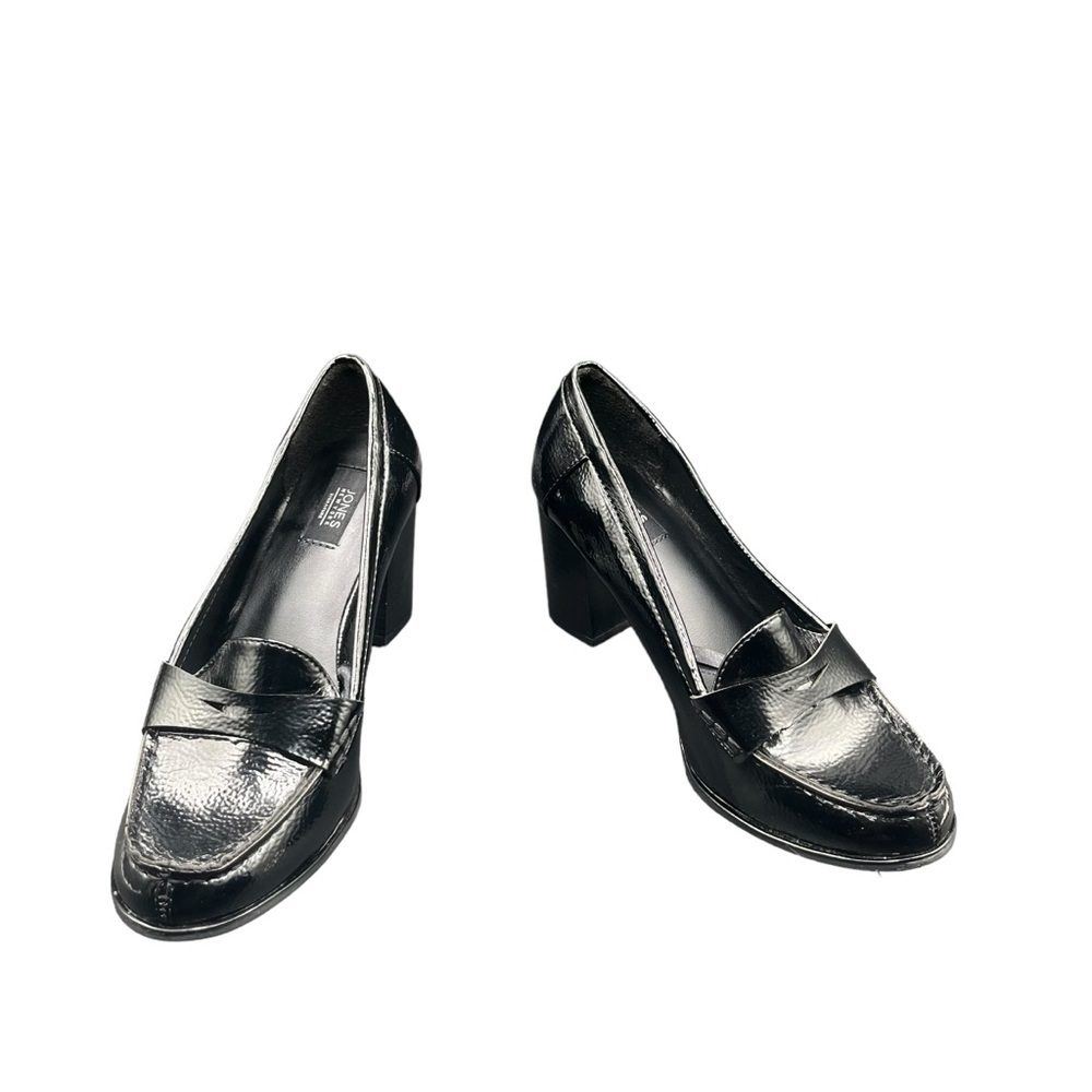 JONES NEW YORK BLACK PATENT LEATHER LOAFERS SIZE 7.5 - Picture 4 of 11